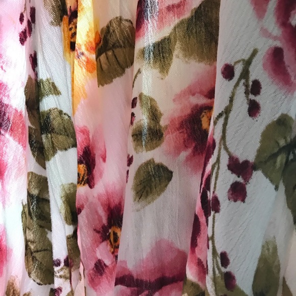 ☀️PRETTY IVORY FLORAL MAXI DRESS - Picture 5 of 9